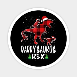 Daddy T Rex Matching Family Christmas Dinosaur Shirt Magnet